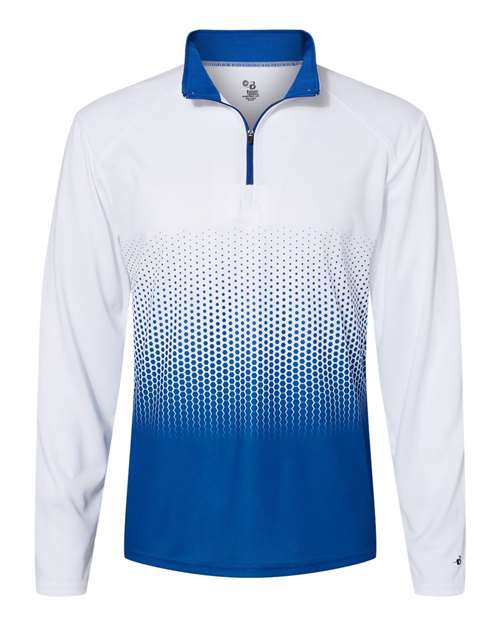 Badger 4222 Hex 2.0 Quarter-Zip Pullover #color_Royal