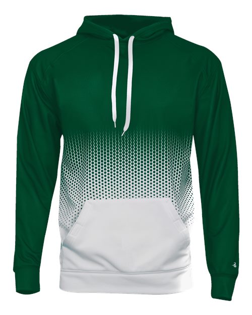 Badger 1404 Hex 2.0 Hooded Sweatshirt #color_Forest