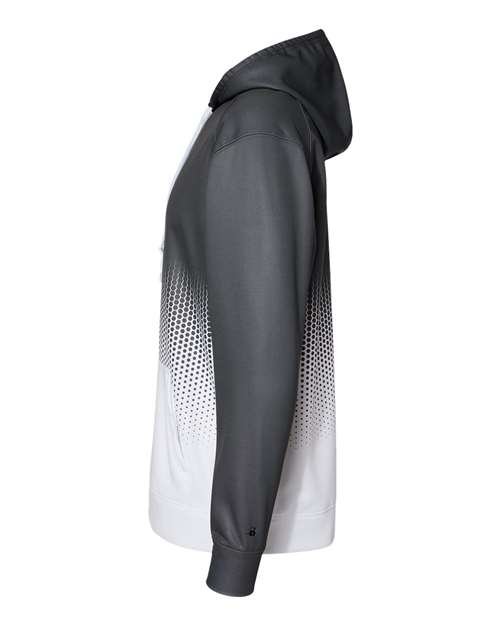 Badger 1404 Hex 2.0 Hooded Sweatshirt #color_Graphite