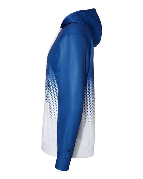 Badger 1404 Hex 2.0 Hooded Sweatshirt #color_Royal