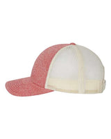 Richardson 115CH Low Pro Heather Trucker Cap #color_Red Heather/ Birch