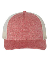 Richardson 115CH Low Pro Heather Trucker Cap #color_Red Heather/ Birch