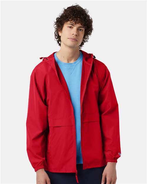 Champion CO125 Adult Full-Zip Anorak Jacket #color_SCARLET