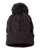 Richardson 141R Chunk Twist Cuffed Beanie #color_Heather Charcoal