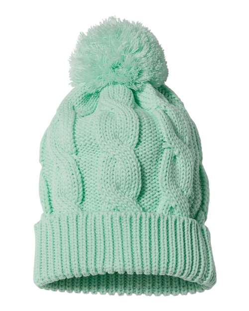 Richardson 141R Chunk Twist Cuffed Beanie #color_Seafoam
