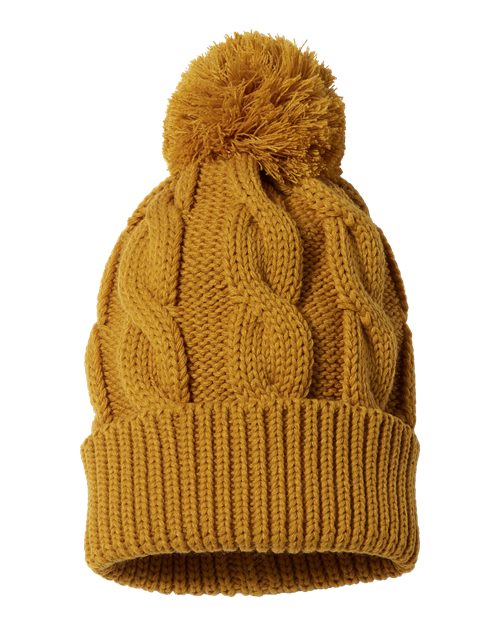 Richardson 141R Chunk Twist Cuffed Beanie #color_Camel