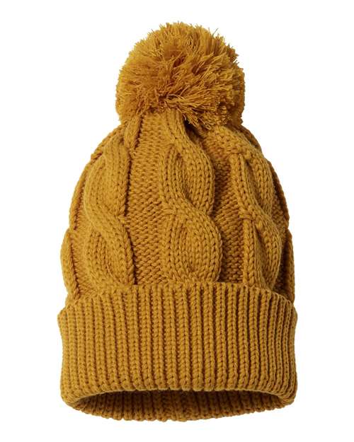 Richardson 141R Chunk Twist Cuffed Beanie #color_Camel