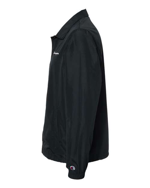 Champion CO126 Men's Coach's Jacket #color_BLACK
