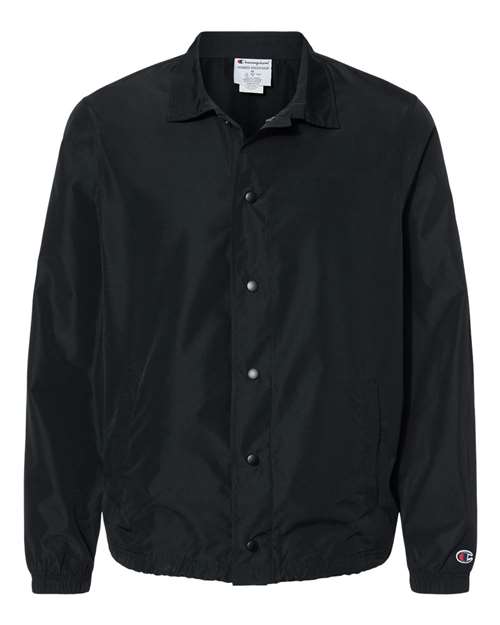 Champion CO126 Men's Coach's Jacket #color_BLACK