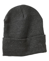 ""Sportsman SP12FL 12" Fleece Lined Cuffed Beanie" #color_Heather Charcoal"