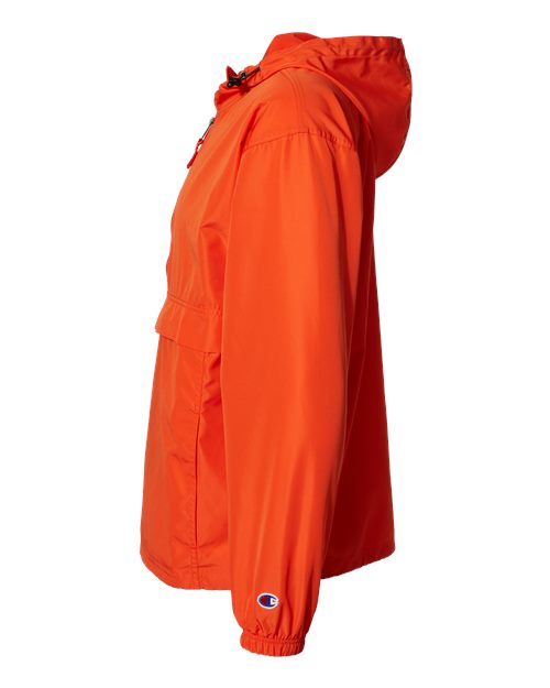 Champion CO200 Adult Packable Anorak 1/4 Zip Jacket #color_ORANGE