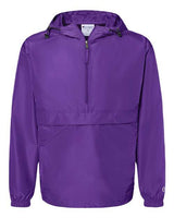 Champion CO200 Adult Packable Anorak 1/4 Zip Jacket #color_RAVENS PURPLE