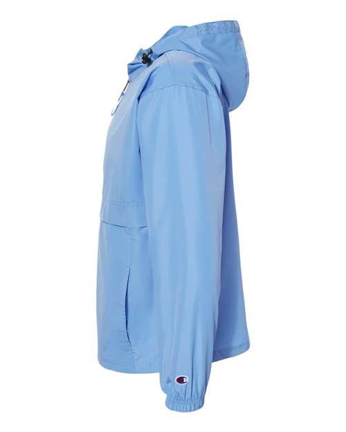 Champion CO200 Adult Packable Anorak 1/4 Zip Jacket #color_LIGHT BLUE