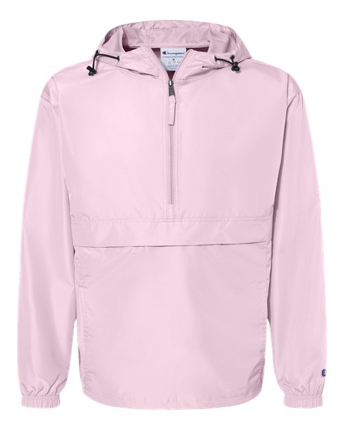 Champion CO200 Adult Packable Anorak 1/4 Zip Jacket #color_PINK CANDY