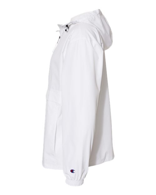 Champion CO200 Adult Packable Anorak 1/4 Zip Jacket #color_WHITE