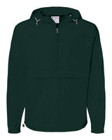 Champion CO200 Adult Packable Anorak 1/4 Zip Jacket #color_DARK GREEN