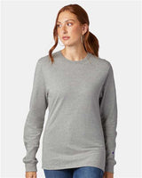 Champion T453 Unisex Heritage Long-Sleeve T-Shirt #color_OXFORD GRAY
