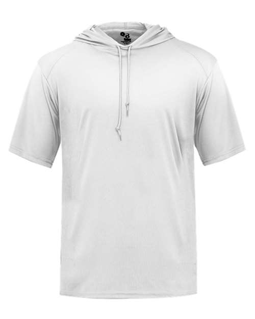 Badger 4123 B-Core Hooded T-Shirt #color_White