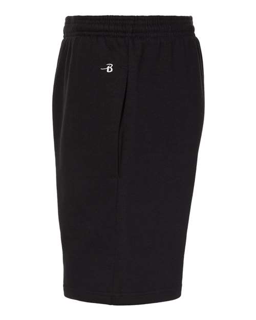 Badger 1207 Athletic Fleece Shorts #color_Black