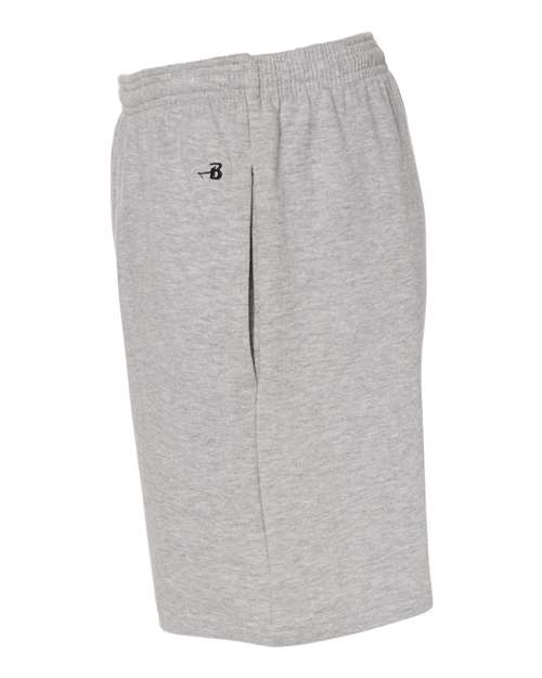 Badger 1207 Athletic Fleece Shorts #color_Oxford