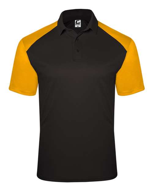 C2 Sport 5903 Sport Polo #color_Black/ Gold