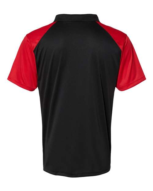C2 Sport 5903 Sport Polo #color_Black/ Red