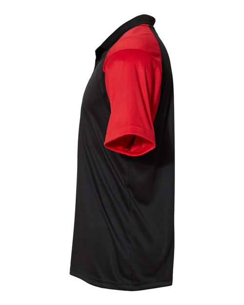 C2 Sport 5903 Sport Polo #color_Black/ Red