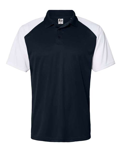 C2 Sport 5903 Sport Polo #color_Navy/ White