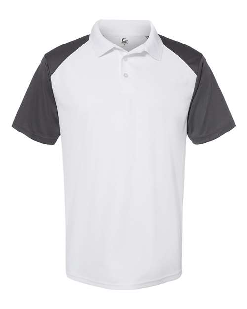 C2 Sport 5903 Sport Polo #color_White/ Graphite