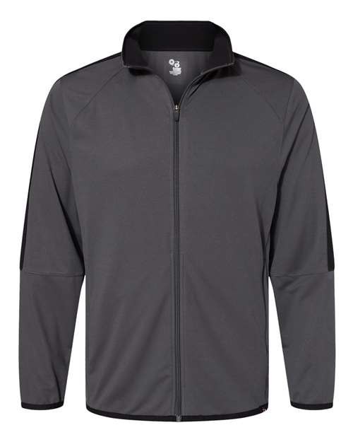 Badger 7721 Blitz Outer-Core Jacket #color_Graphite/ Black