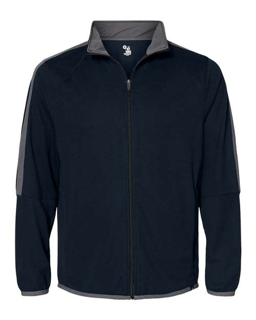 Badger 7721 Blitz Outer-Core Jacket #color_Navy/ Graphite