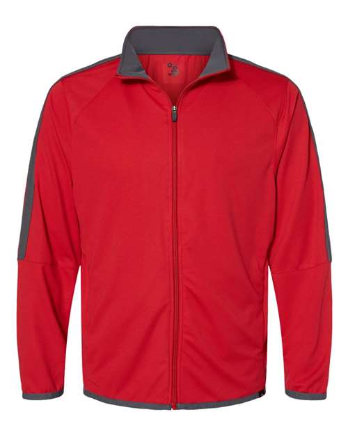 Badger 7721 Blitz Outer-Core Jacket #color_Red/ Graphite