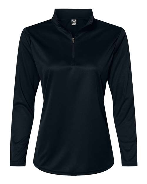 C2 Sport 5602 Women's Quarter-Zip Pullover #color_Black