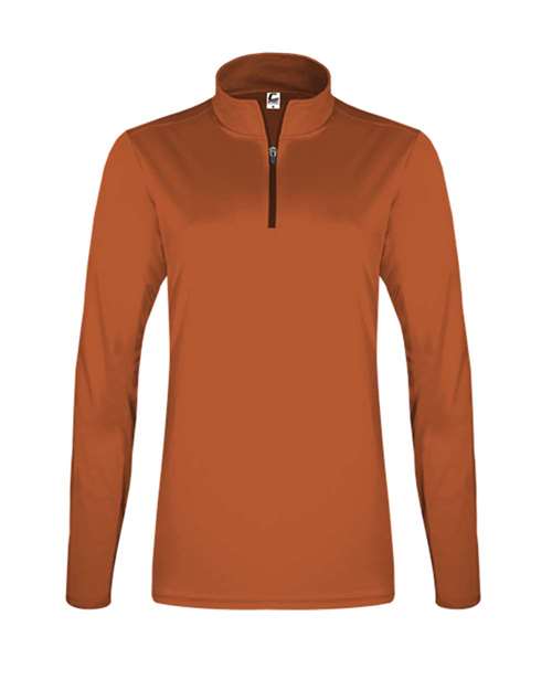 C2 Sport 5602 Women's Quarter-Zip Pullover #color_Burnt Orange