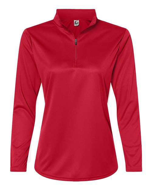 C2 Sport 5602 Women's Quarter-Zip Pullover #color_Red