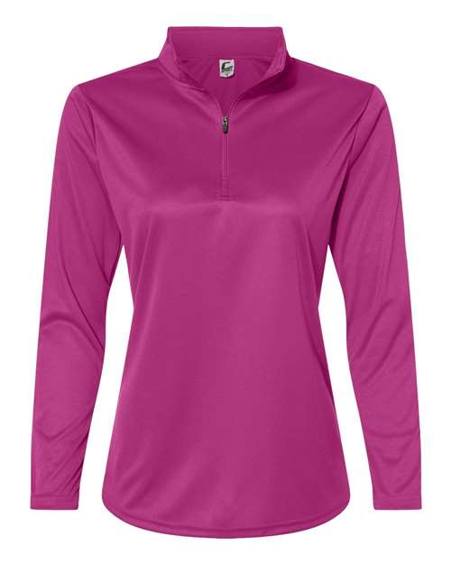 C2 Sport 5602 Women's Quarter-Zip Pullover #color_Hot Pink