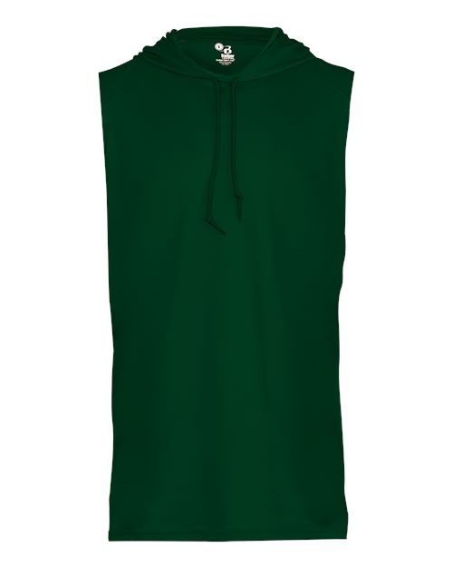 Badger 4108 B-Core Sleeveless Hooded T-Shirt #color_Forest