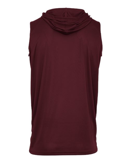 Badger 4108 B-Core Sleeveless Hooded T-Shirt #color_Maroon