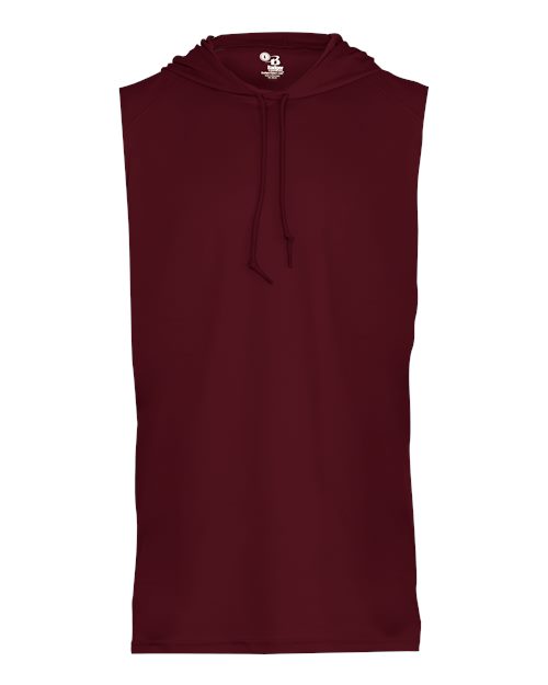 Badger 4108 B-Core Sleeveless Hooded T-Shirt #color_Maroon