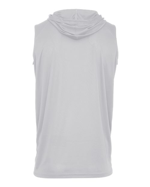 Badger 4108 B-Core Sleeveless Hooded T-Shirt #color_Silver