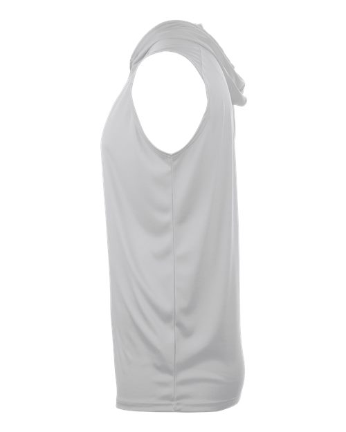 Badger 4108 B-Core Sleeveless Hooded T-Shirt #color_Silver