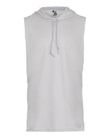 Badger 4108 B-Core Sleeveless Hooded T-Shirt #color_Silver