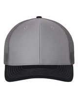 Richardson 112 Snapback Trucker Cap #color_Grey/ Charcoal/ Navy