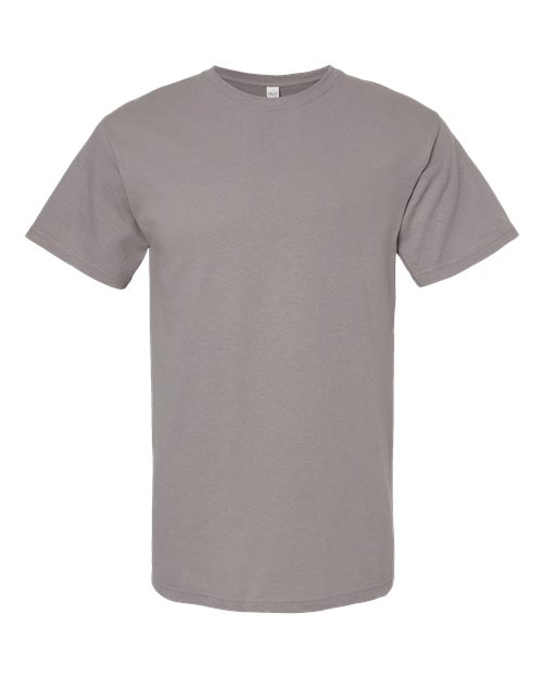 M&O 4800 Gold Soft Touch T-Shirt #color_Gravel