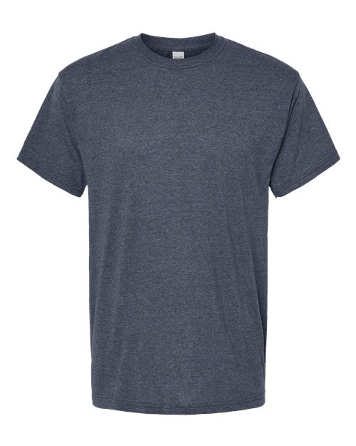 M&O 4800 Gold Soft Touch T-Shirt #color_Heather Navy
