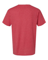 M&O 4800 Gold Soft Touch T-Shirt #color_Heather Red