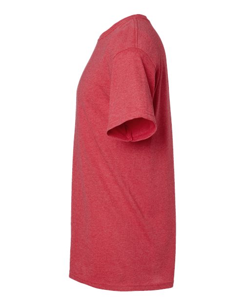 M&O 4800 Gold Soft Touch T-Shirt #color_Heather Red