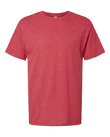 M&O 4800 Gold Soft Touch T-Shirt #color_Heather Red