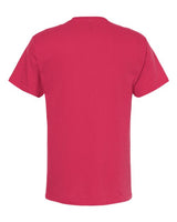 M&O 4800 Gold Soft Touch T-Shirt #color_Heliconia