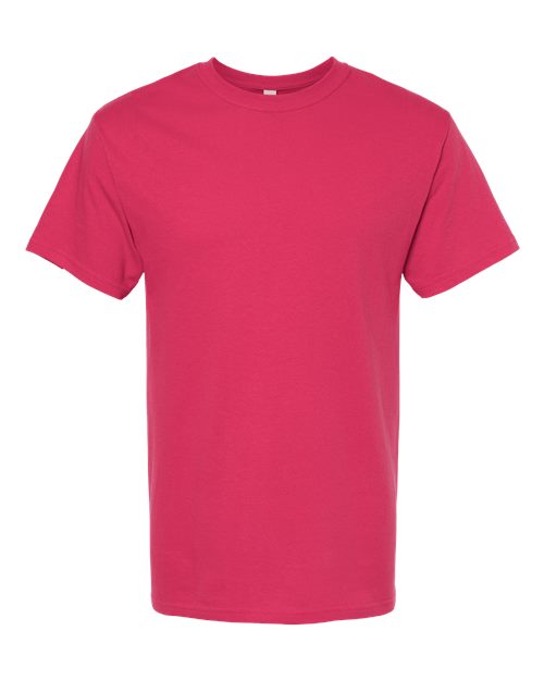 M&O 4800 Gold Soft Touch T-Shirt #color_Heliconia